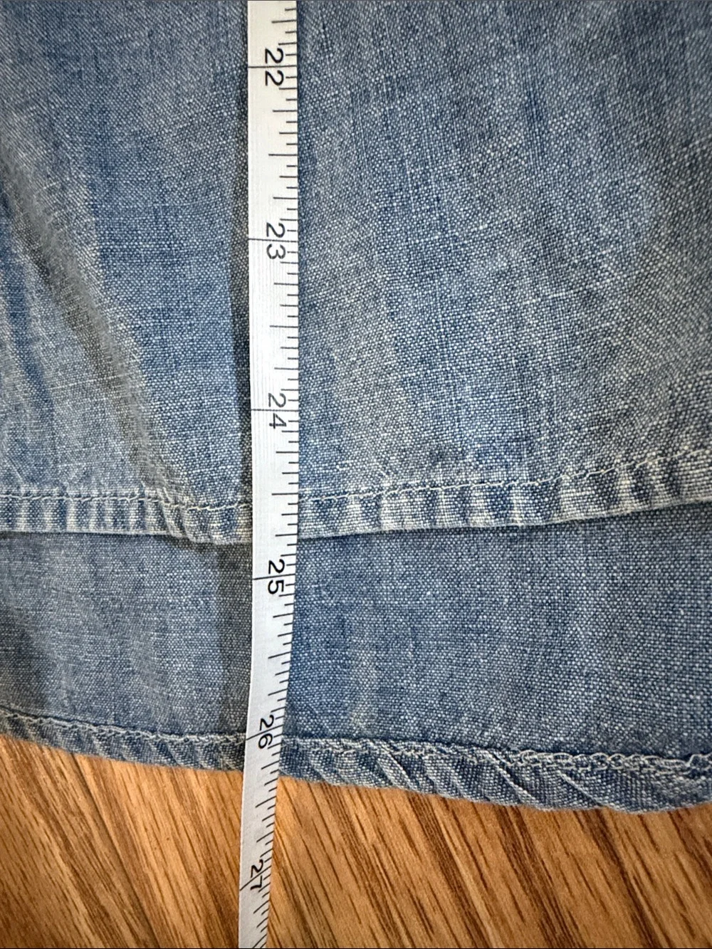 J. Crew Light Blue Denim Button-Down Shirt